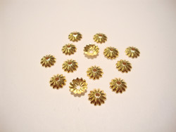 Helmihattu kullattu uritettu 6 mm (10 kpl/pss)
