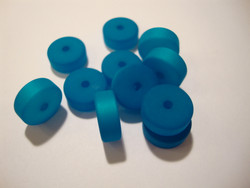 Polarishelmi turkoosi matta puolipallo 12 mm (2/pss)
