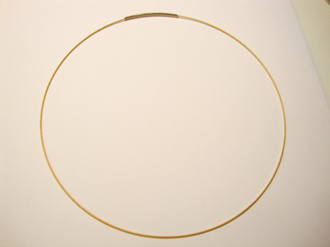 Valmis vaijeri kaulakoruun 45 cm x 1 mm kulta