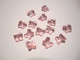 Swarovski kristallihelmi vaalean punainen (Light Rose) perhonen 6 mm (2 kpl/pss)