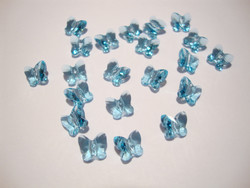 Swarovski kristallihelmi akvamariinin sininen perhonen 6 mm (2 kpl/pss)