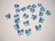 Swarovski kristallihelmi akvamariinin sininen perhonen 6 mm (2 kpl/pss)