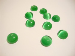 Kapussi smaragdin vihreä kissansilmälasi puolipyöreä 6 mm (10 kpl/pss)
