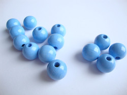 Rayher Puuhelmi vaaleansininen pyöreä 12 mm (32 kpl/pss)