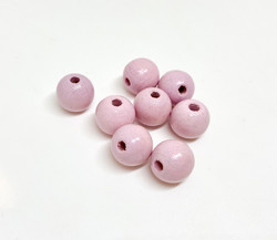 Rayher Puuhelmi vaaleanpunainen 10 mm (52 kpl/pss)