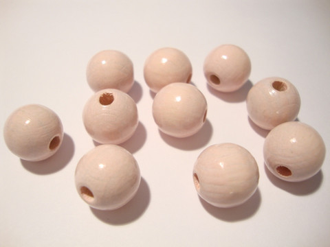 Rayher Puuhelmi vaaleanpunainen 14 mm (18 kpl/pss)