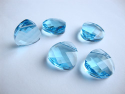 Swarovski kristalli brioletti vaalean sininen / Aqua 15 x 14 mm