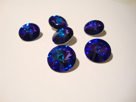 Swarovski kristalli rivoli Heliotrope violetti 12 mm