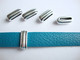 TierraCast Metallihelmi Deco Slider nauhalle hopeoitu 6 x 17 mm