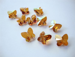 Swarovski kristallihelmi kuparinvärinen Copper perhonen 10 mm (2 kpl/pss)