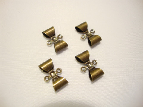 Korulinkki Rusetti pronssinvärinen 6 x 11 mm (2 kpl/pss)