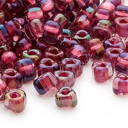 Miyuki siemenhelmi kolmio 4x4x3 mm violetti-ruusunpunainen TR1833 (10 g/pss)