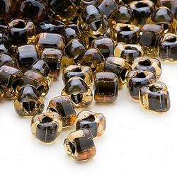 Miyuki siemenhelmi kolmio 4x4x3 mm meripihka-tummanruskea sisus TR1840 (10 g/pss)