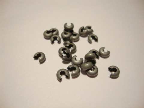 Antiikkihopeoitu suojahelmi/päällyhelmi 4 mm kiinnityshelmelle (25 kpl/pss)