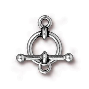TierraCast salpalukko hopeoitu 18 x 12 mm/salpa 20 mm
