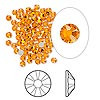 Swarovski strassi oranssinkeltainen (Sun) tasapohja SS9 2,6 mm (20/pss)