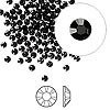 Swarovski strassi musta (Jet) tasapohja SS9 2,6 mm (20/pss)