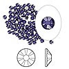 Swarovski strassi tumma violetti tasapohja SS9 2,6 mm (20/pss)
