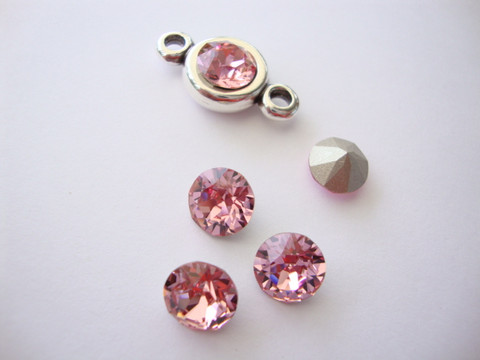 Swarovski kristalli rivoli Blush rose pyöreä 8 m SS39 (2 kpl/pss)