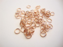 Välirengas 5 x 1 mm ruusukulta avattava (20 kpl/pss)