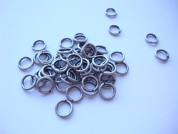 Välirengas 8 x 1 mm antiikkihopea avattava (50 kpl/pss)