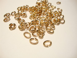 Välirengas 6 x 4,5 x 1 mm ruusukulta avattava ovaali  (20 kpl/pss)
