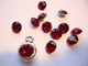 Swarovski kristalli rivoli punainen (Siam red) pyöreä 8 m SS39 (2 kpl/pss)