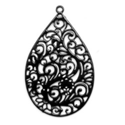 Riipus Bohemian musta 30 x 19 mm (2 kpl/pss)