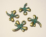 Boho riipus Sudenkorento kuparipatina 14 x 12 mm (4 kpl/pss)