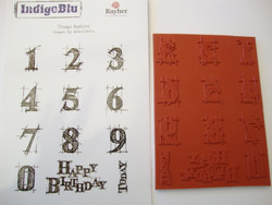 IndigoBlu kumileimasinarkki Numerot A6