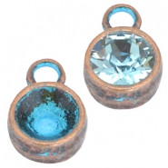 Boho riipus kuparipatina 15 x 10 mm SS39 (n. 8 mm) rivolille (2 kpl/pss)