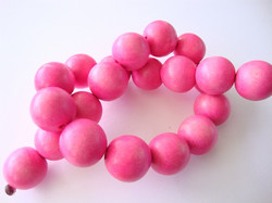 Puuhelmi vaalea pinkki 20 mm (10 kpl/pss)
