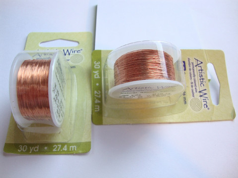 Beadalon Artistic Wire -metallilanka natural (kuparinvärinen) 30 Gauge = 0,26 (27 m)