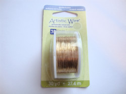 Beadalon Artistic Wire -metallilanka kulta 30 Gauge = 0,26 (27 m)