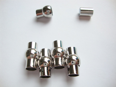 Magneettilukko  hopeoitu 17 x 9,5 mm