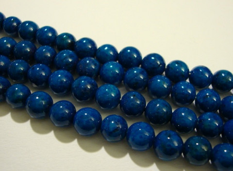 Marmori värjätty sininen pyöreä 6 mm (25 kpl/pss)