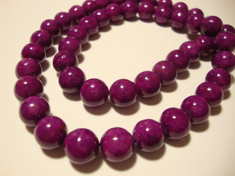 Marmori värjätty ametisti pyöreä 6 mm (25 kpl/pss)