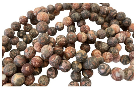 Leopardi Jaspis (Red Dragon Skin) 10 mm (10 kpl)