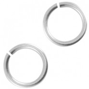 Välirengas 7,5 x 1,2 mm antiikkihopeoitu avattava (20 kpl/pss)