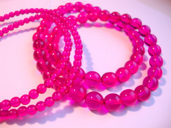 Tsekkiläinen lasihelmi pinkki 8 mm (20 kpl/pss)
