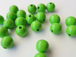 Rayher Puuhelmi neon vihreä 8 mm (82 kpl/pss)