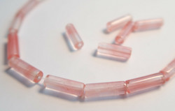 Kivihelmi sherry quartz putki 13 x 4 mm (4 kpl/pss)