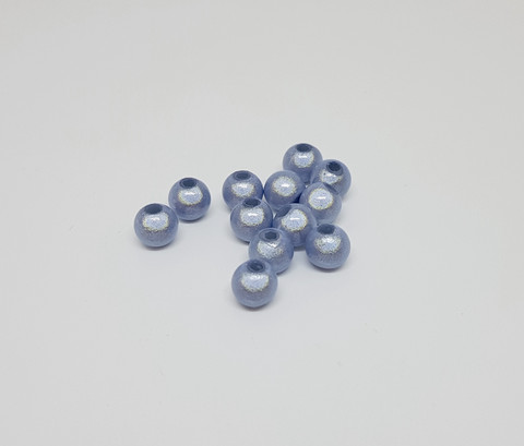 Akryylihelmi heijastava pyöreä 6mm vaalea sininen 50kpl/pss