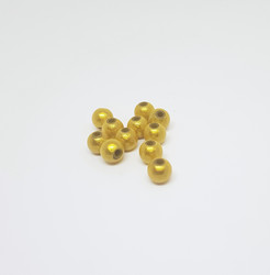 Akryylihelmi heijastava pyöreä 6mm keltainen 50kpl/pss