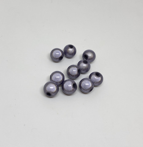 Akryylihelmi heijastava pyöreä 8mm vaalea lila 35kpl/pss