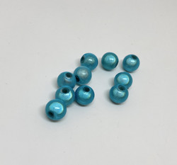 Akryylihelmi heijastava pyöreä 8mm turkoosi 35kpl/pss