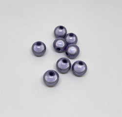 Akryylihelmi heijastava pyöreä 10mm vaalea lila 30kpl/pss