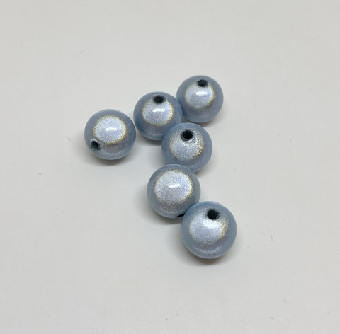 Akryylihelmi heijastava pyöreä 12mm vaalea sininen 20kpl/pss