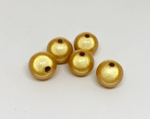 Akryylihelmi heijastava pyöreä 14mm keltainen 10kpl/pss
