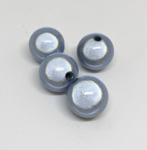 Akryylihelmi heijastava pyöreä 16mm vaalea sininen 8kpl/pss
